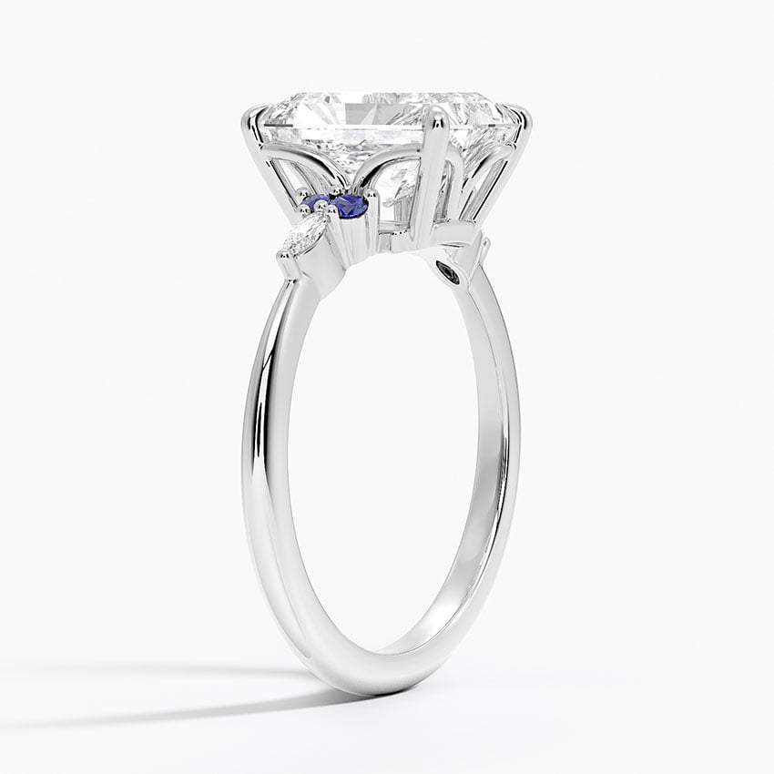 18K White Gold Nadia Sapphire and Diamond Ring