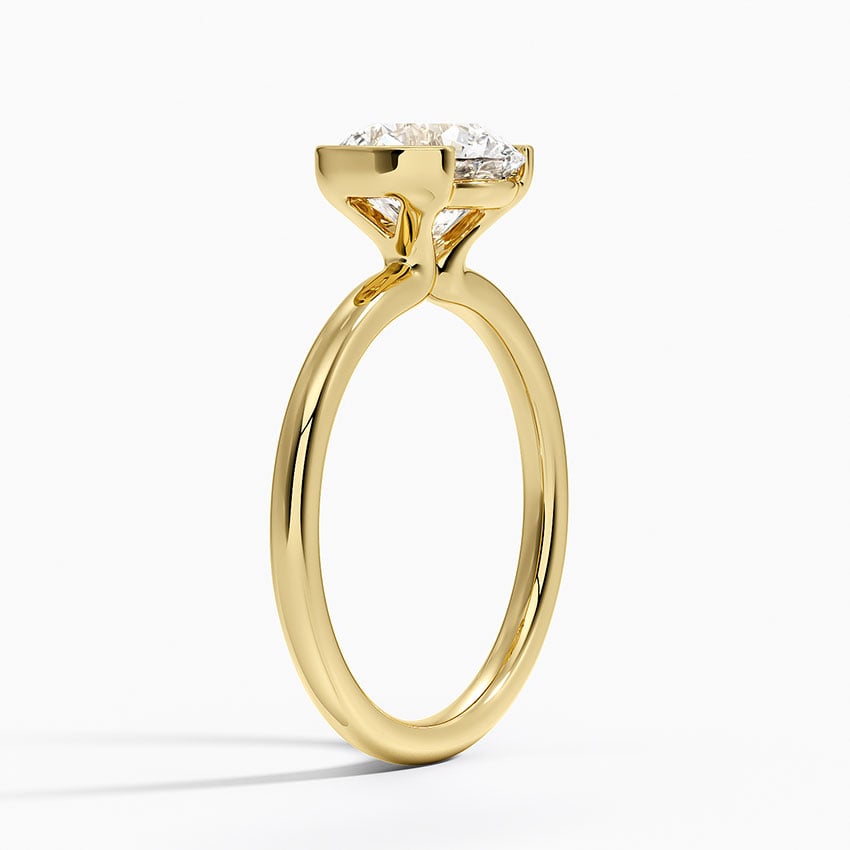 Annika Half Bezel Solitaire Ring