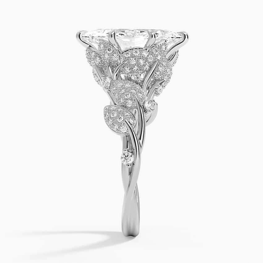 Luxe Canopy Diamond Ring in Platinum