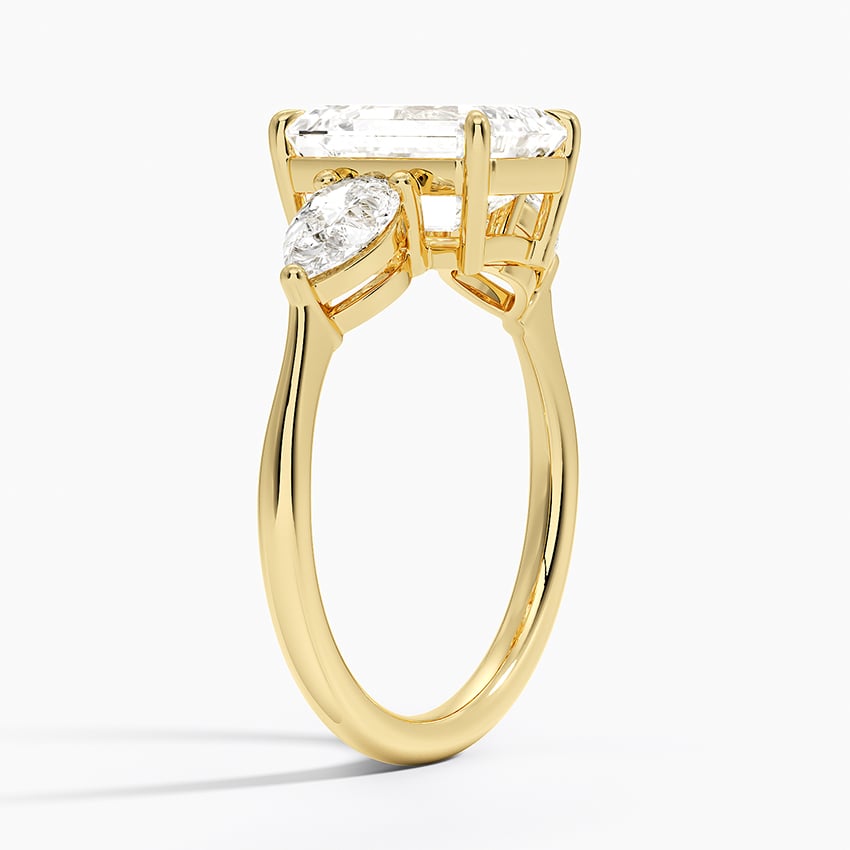 Luxe Opera Three Stone Diamond Ring - Brilliant Earth