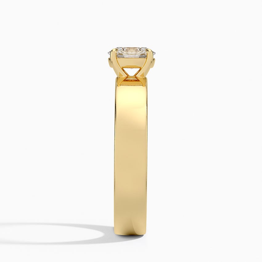 18K Yellow Gold Peyton 4mm Solitaire Ring, large side view