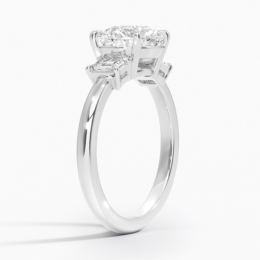 Platinum Petite Rhiannon Three Stone Diamond Ring (1/4 ct. tw.)
