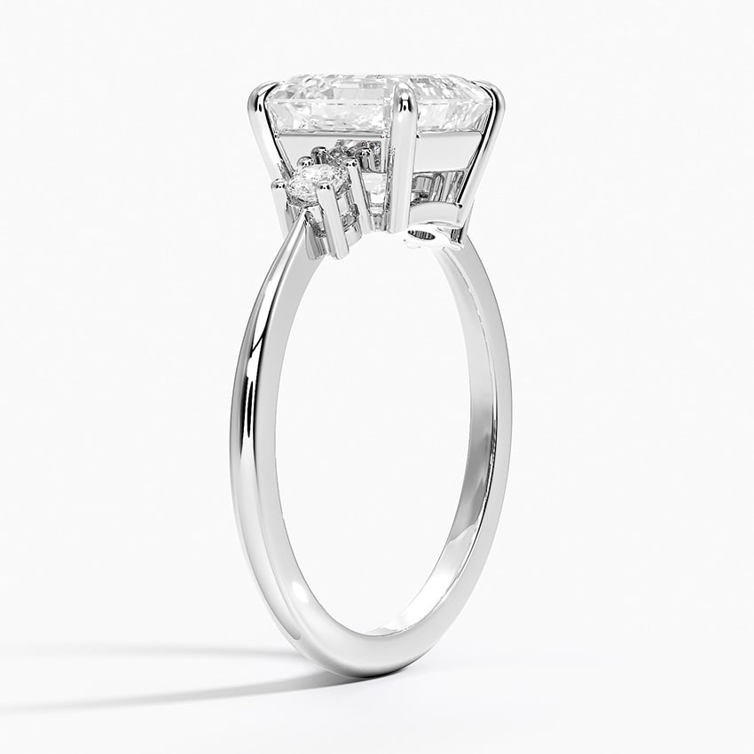 Three Diamond Engagement Ring - Selene