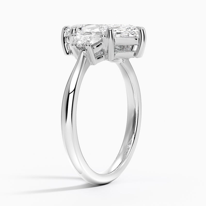 Half Moon Three Stone Diamond Ring (1/4 ct. tw.)