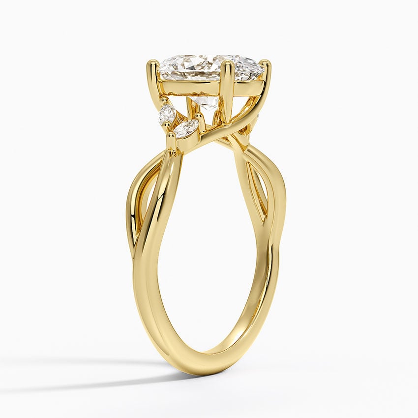 18K Yellow Gold Willow Diamond Ring (1/8 ct. tw.)