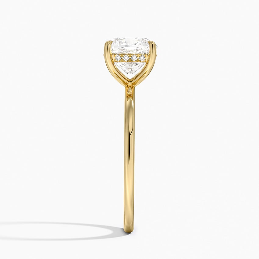18K Yellow Gold Audrey Perfect Fit Hidden Halo Diamond Ring