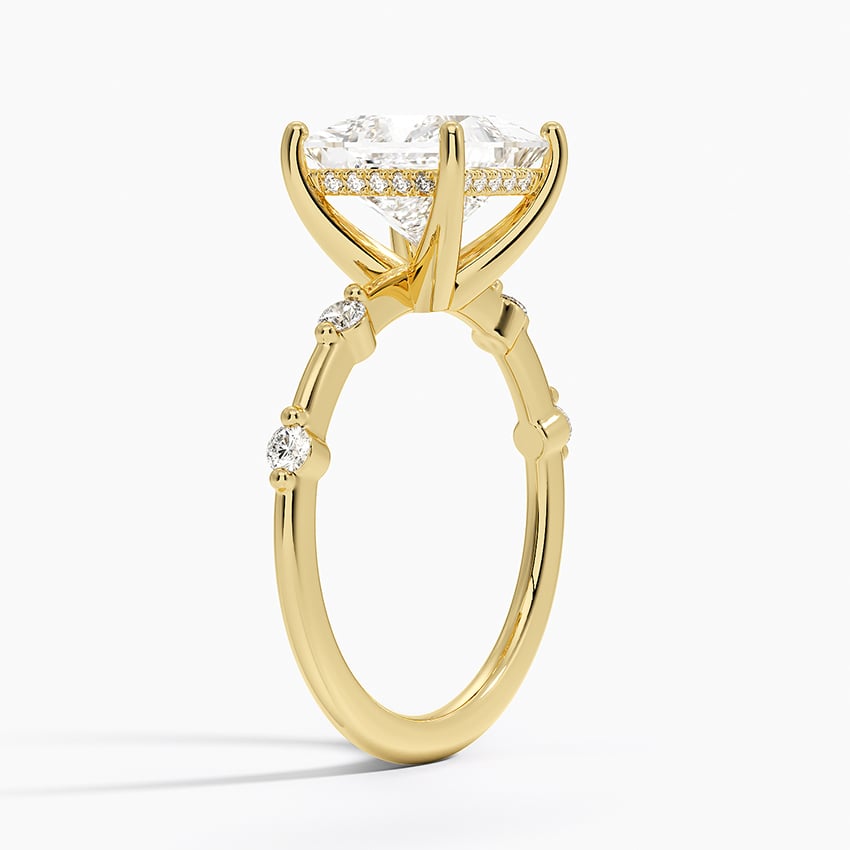 Aimee Solitaire with Hidden Halo Diamond Ring