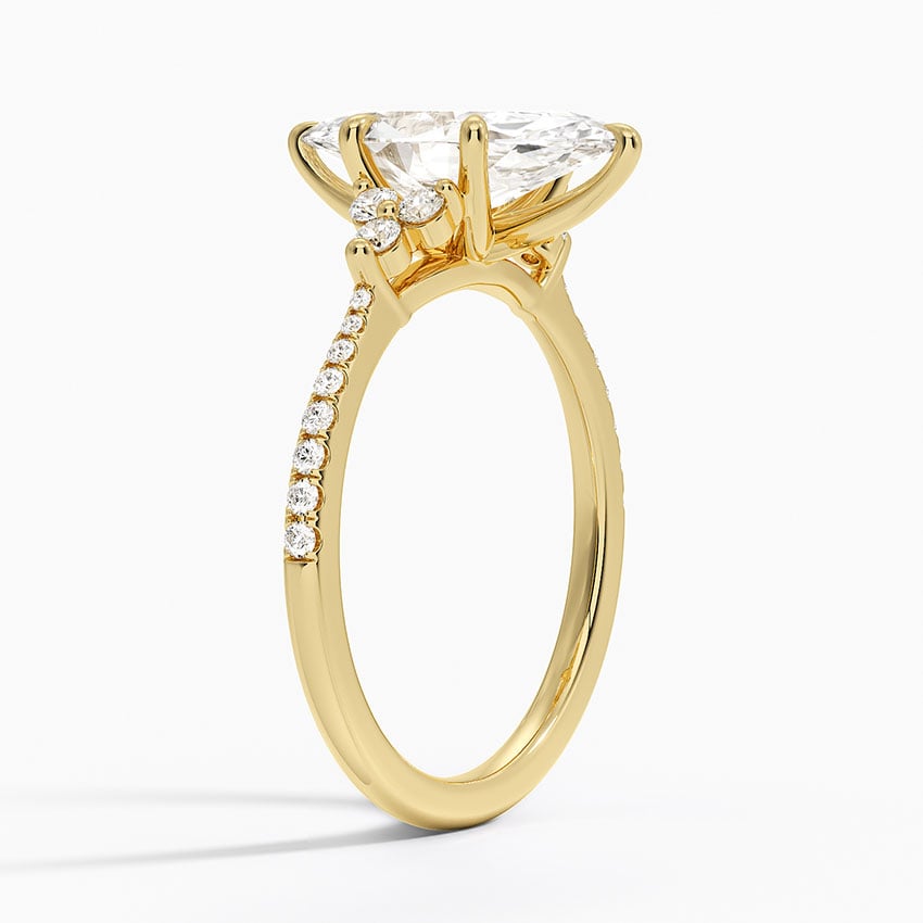 Trio Cluster Pavé Diamond Ring