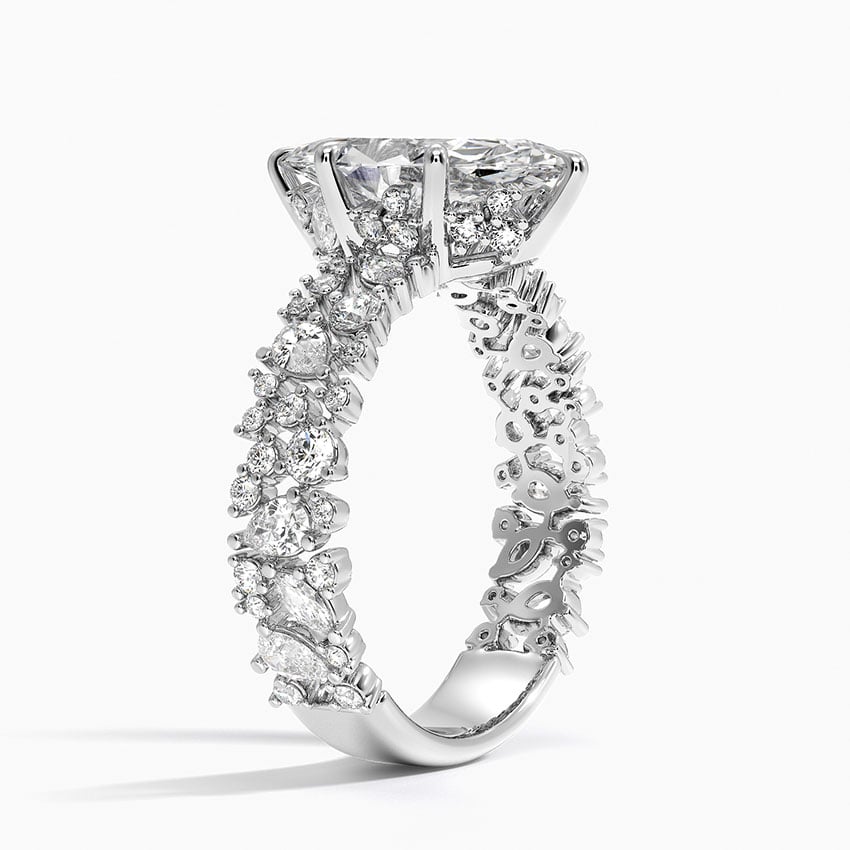 Unique Snow Inspired Diamond Ring