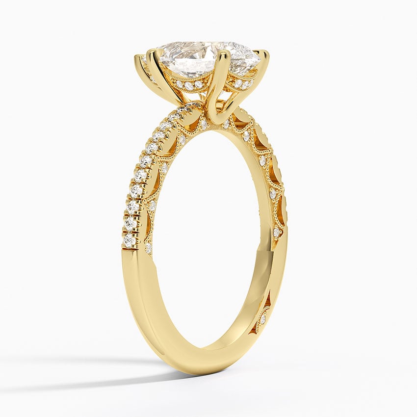 Tacori Lunetta Crescent Diamond Ring