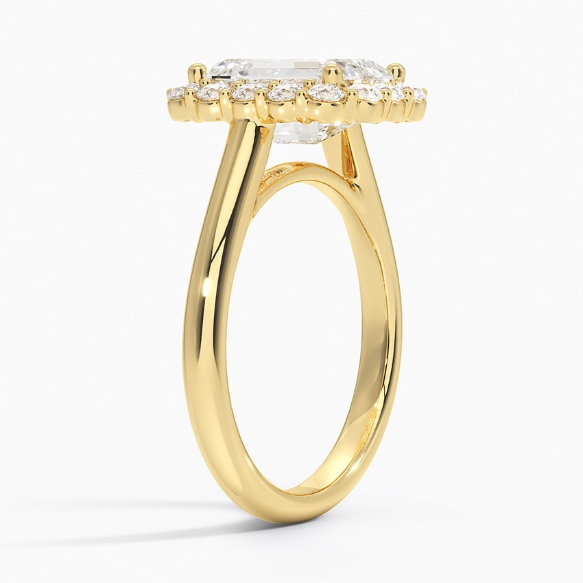 Lotus Flower Engagement Ring