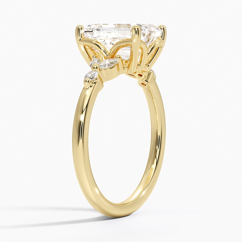 Vintage Floral Engagement Ring