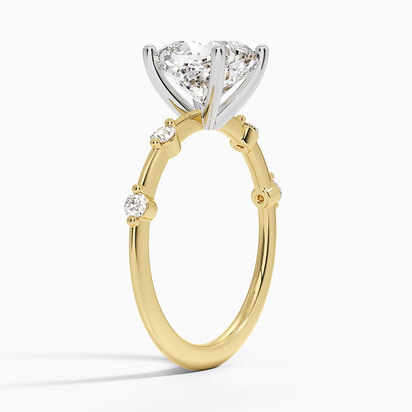 Two Tone Engagement Ring