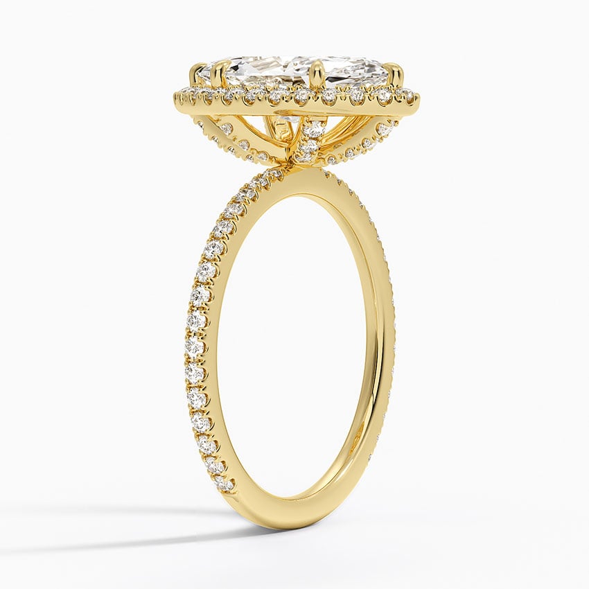 18K Yellow Gold Waverly Halo Diamond Ring (1/2 ct. tw.)