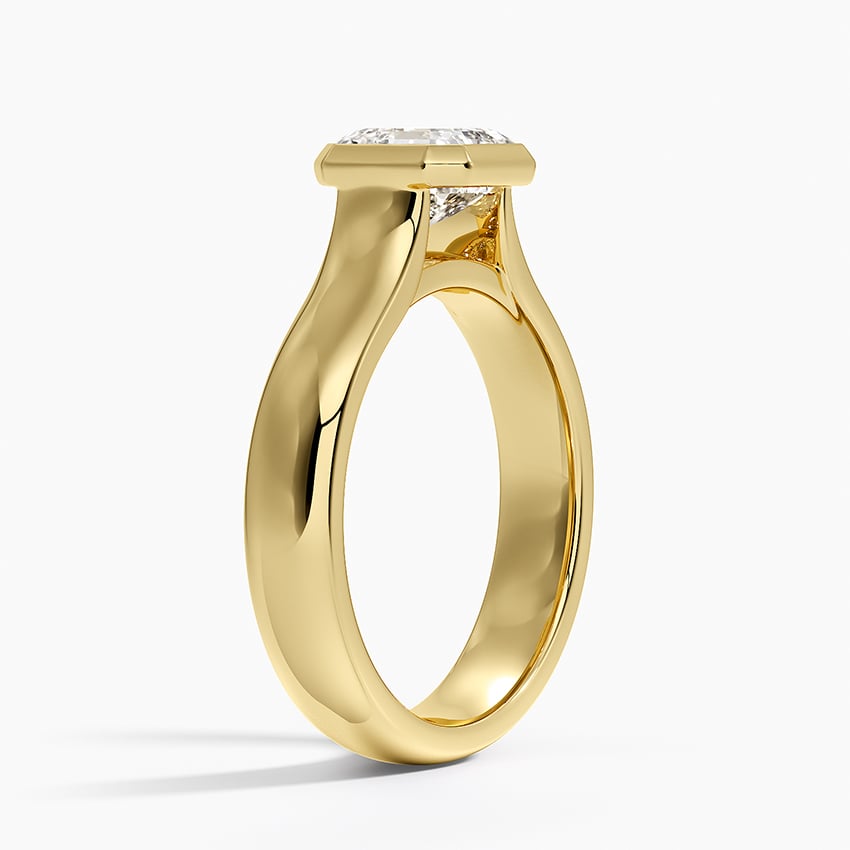 Luna 4mm Bezel Ring in 18K Yellow Gold