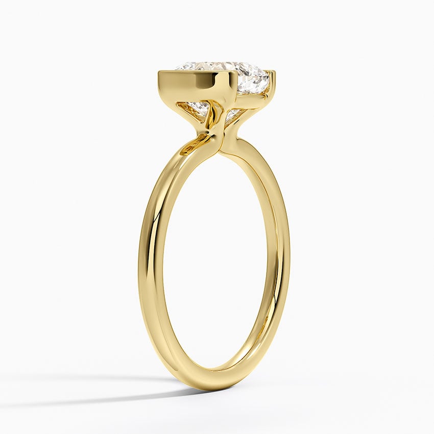Annika Half Bezel Solitaire Ring