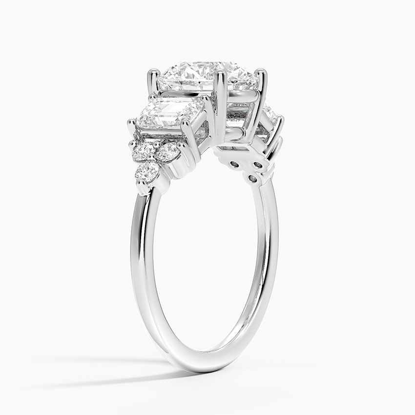 Platinum Sabine Cluster Diamond Ring
