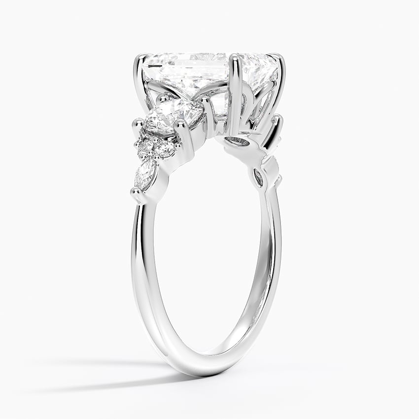 Luxe Nadia Three Stone Diamond Ring