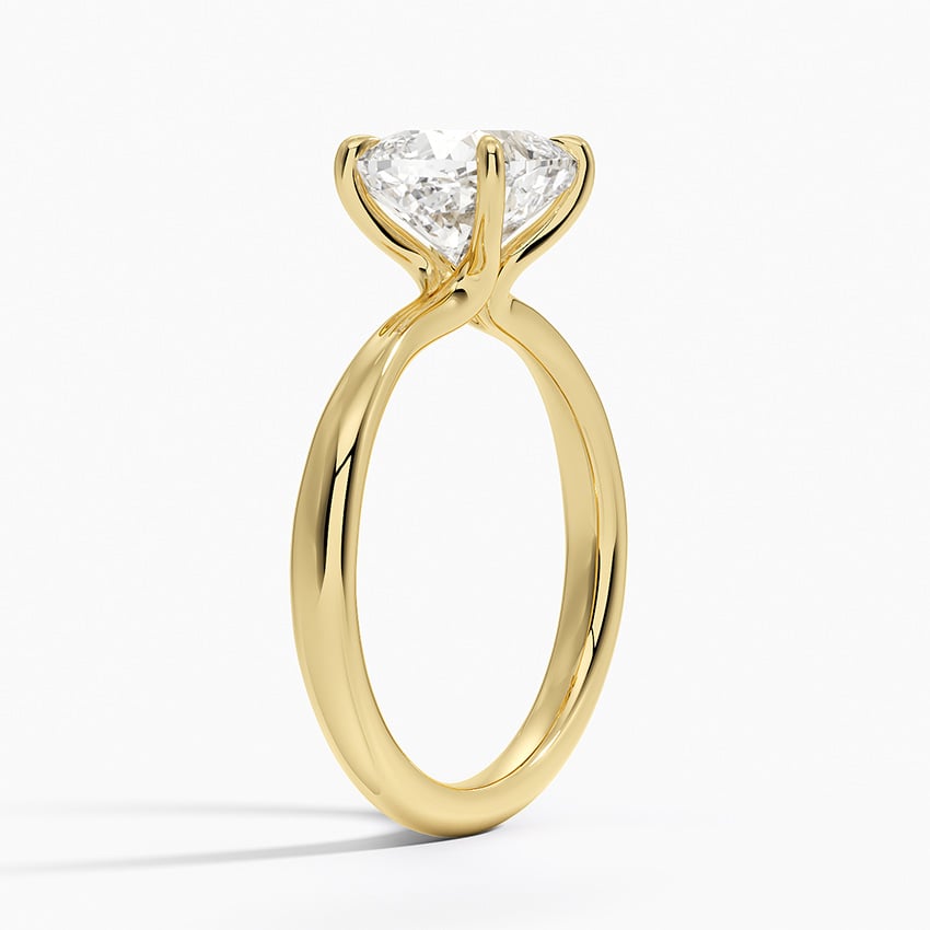 Floral Inspired Solitaire Ring