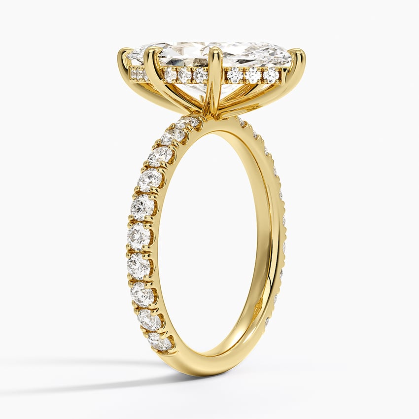 18K Yellow Gold Grand Perfect Fit Three-Quarter Diamond Ring