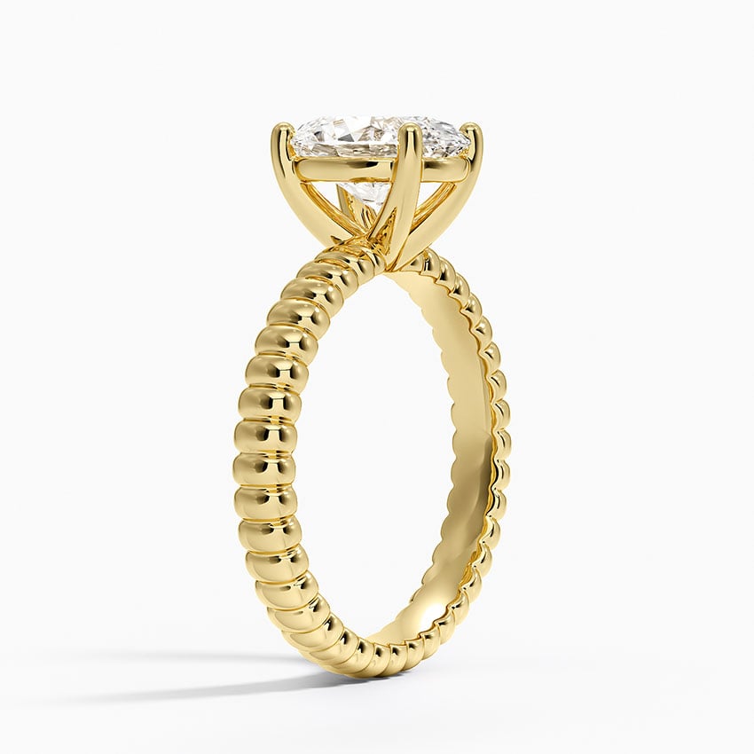 Petra Textured Solitaire Ring