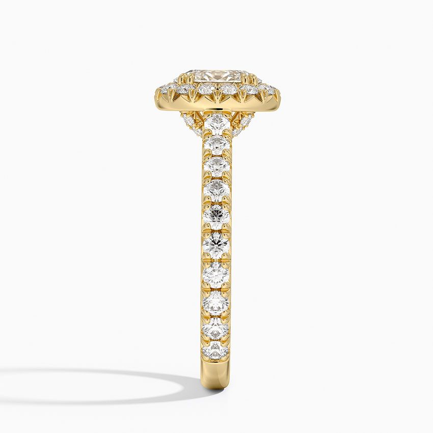 18K Yellow Gold Luxe Sienna Halo Diamond Ring (3/4 ct. tw.)