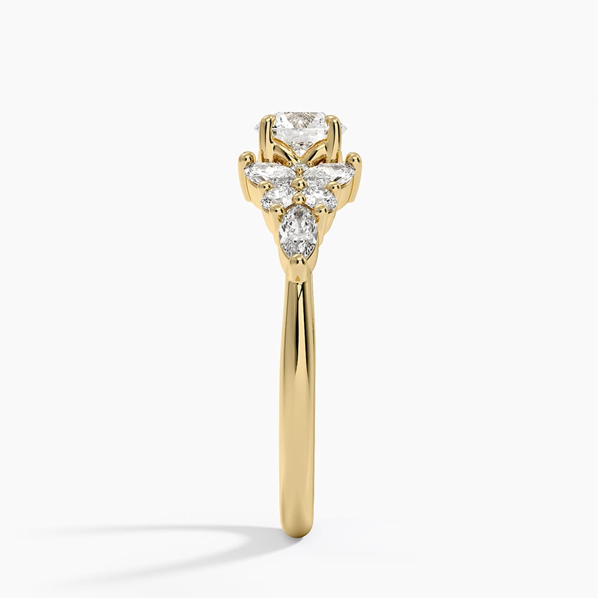 Nadia Taper Diamond Ring in 18K Yellow Gold
