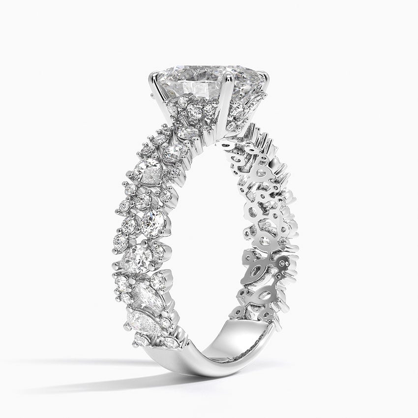 Unique Snow Inspired Diamond Ring