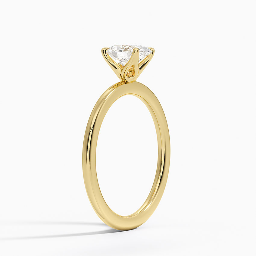 18K Yellow Gold 1.5mm Petite Elodie Perfect Fit Solitaire Ring