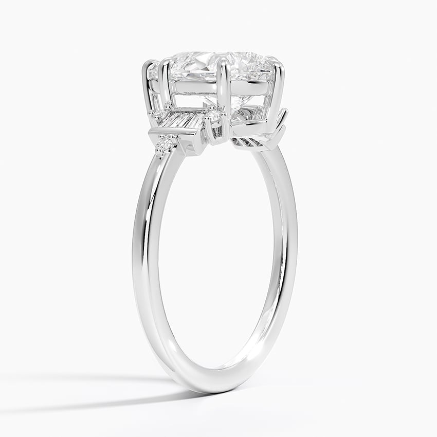 18K White Gold Daphne Art Deco Ring