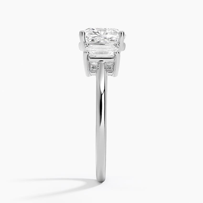 18K White Gold Luxe Rhiannon Three Stone Diamond Ring (3/4 ct. tw.)