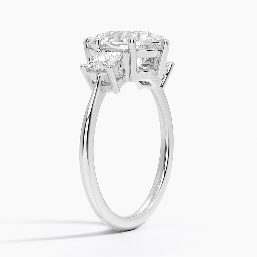 Princess Cut Three Stone Diamond Ring