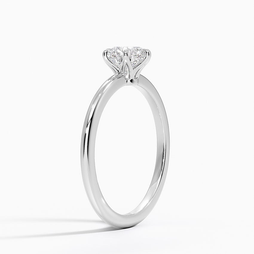 18K White Gold Aveline Solitaire Ring