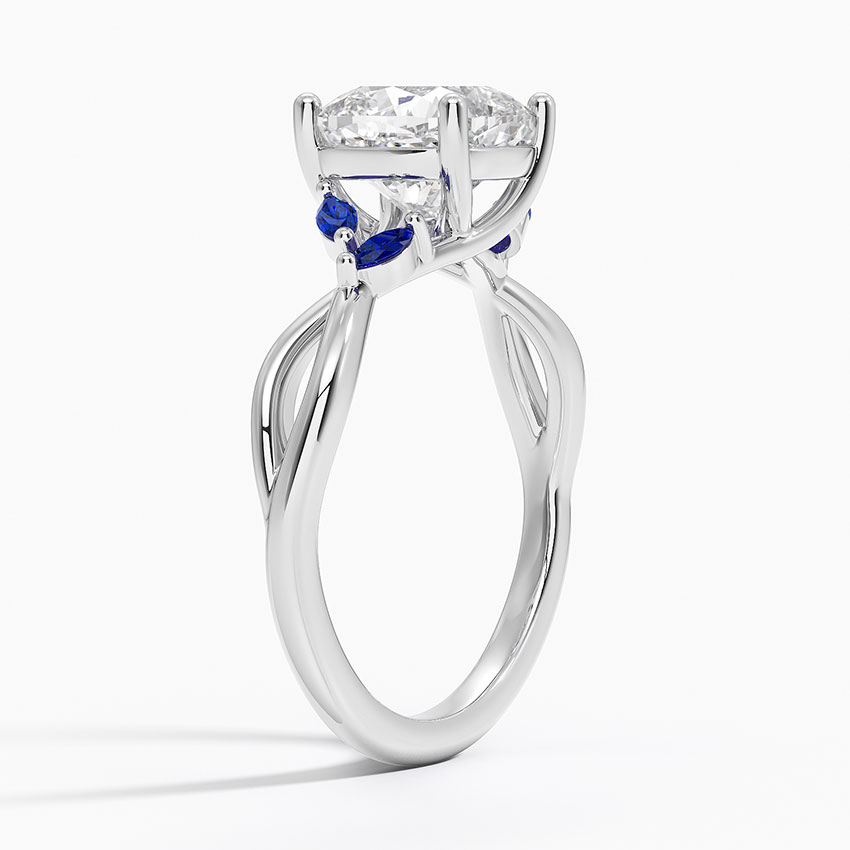Diamond Ring with Sapphire Accents - Willow