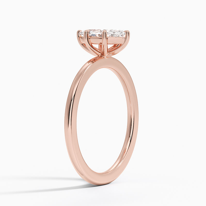 14K Rose Gold Audrey Perfect Fit Solitaire Ring