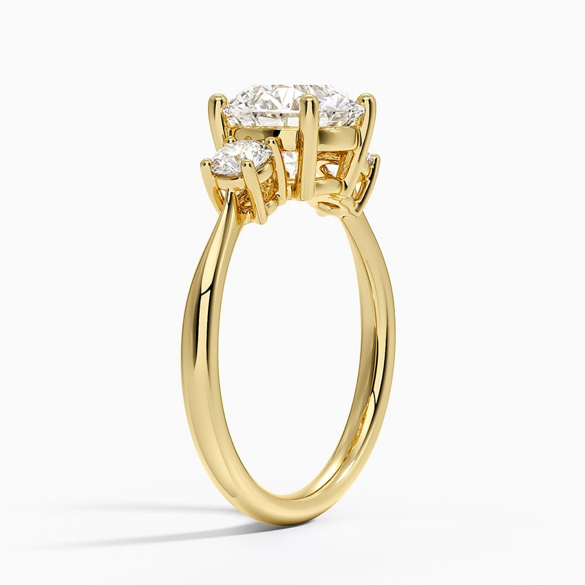 Serena Three Stone Diamond Ring - Brilliant Earth