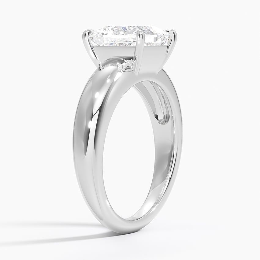 18K White Gold Adrian Solitaire Ring