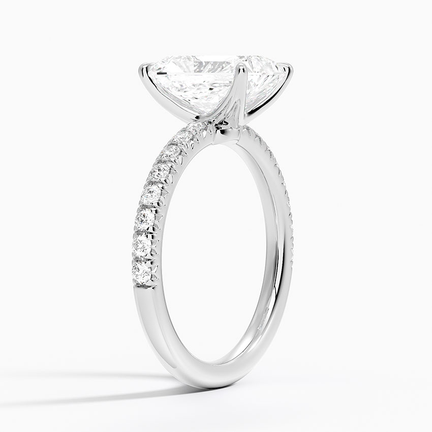 French Pavé Diamond Ring
