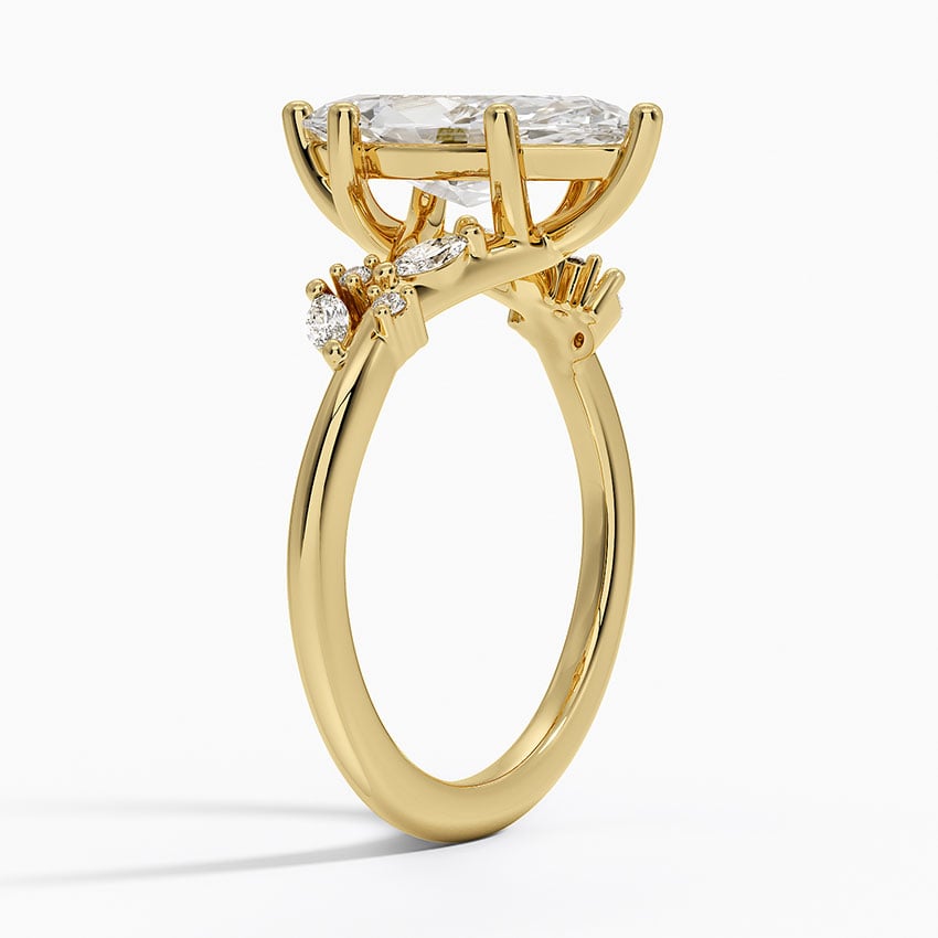 Marquise Cluster Engagement Ring - Arden