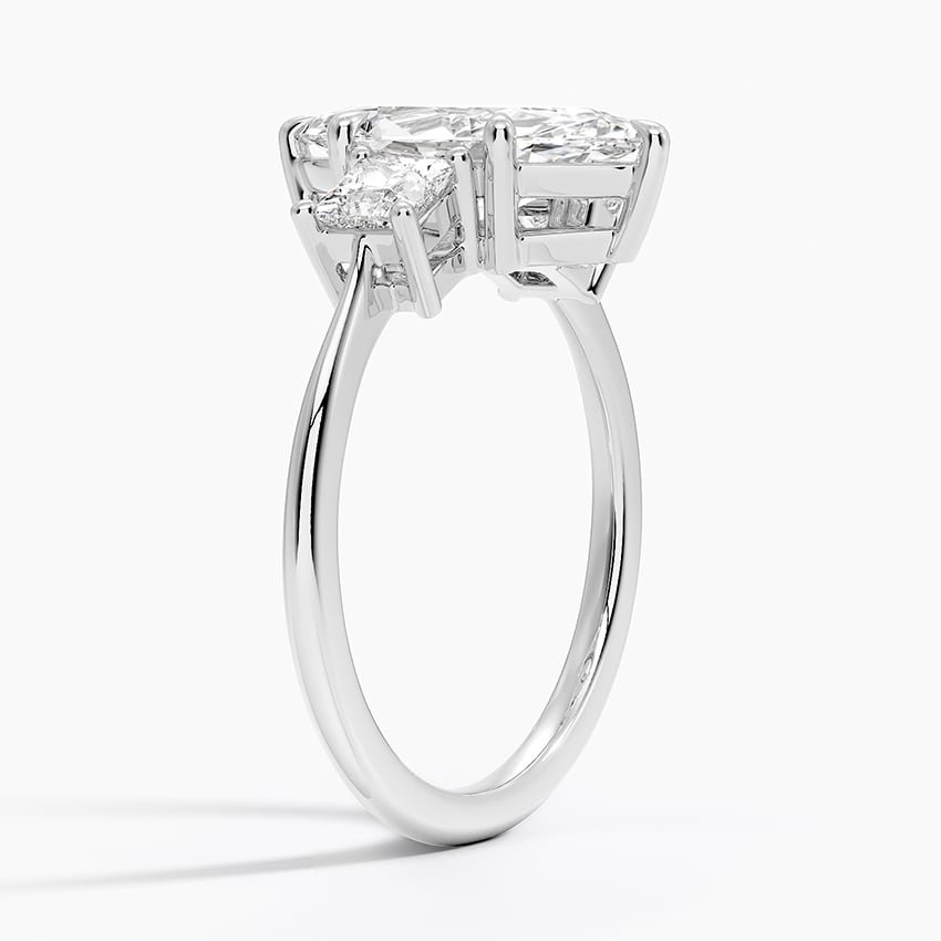 Princess Cut Three Stone Diamond Ring