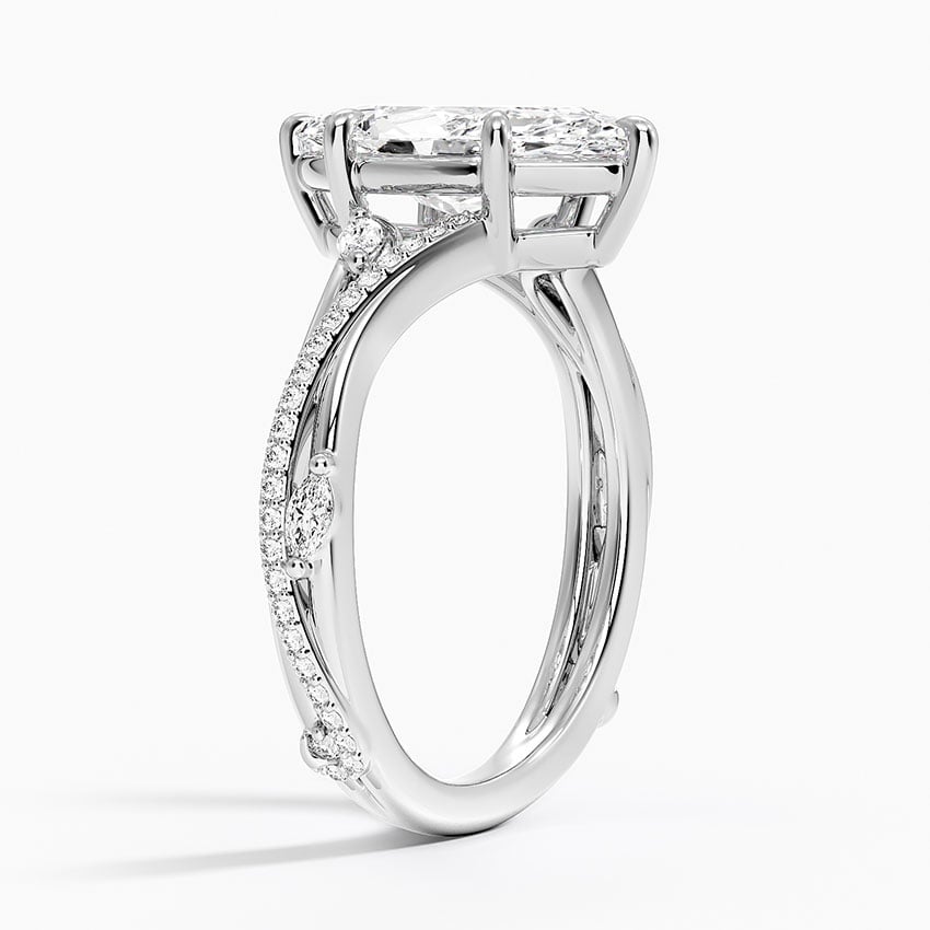 Platinum Begonia Vine Diamond Ring (1/4 ct. tw.)