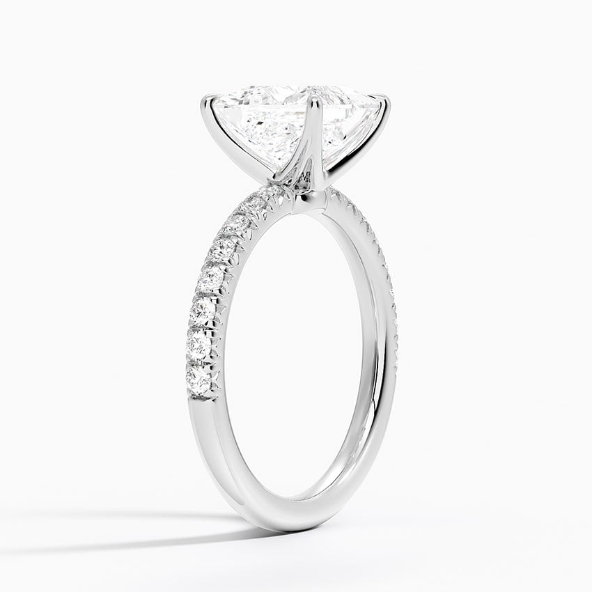 French Pavé Diamond Ring