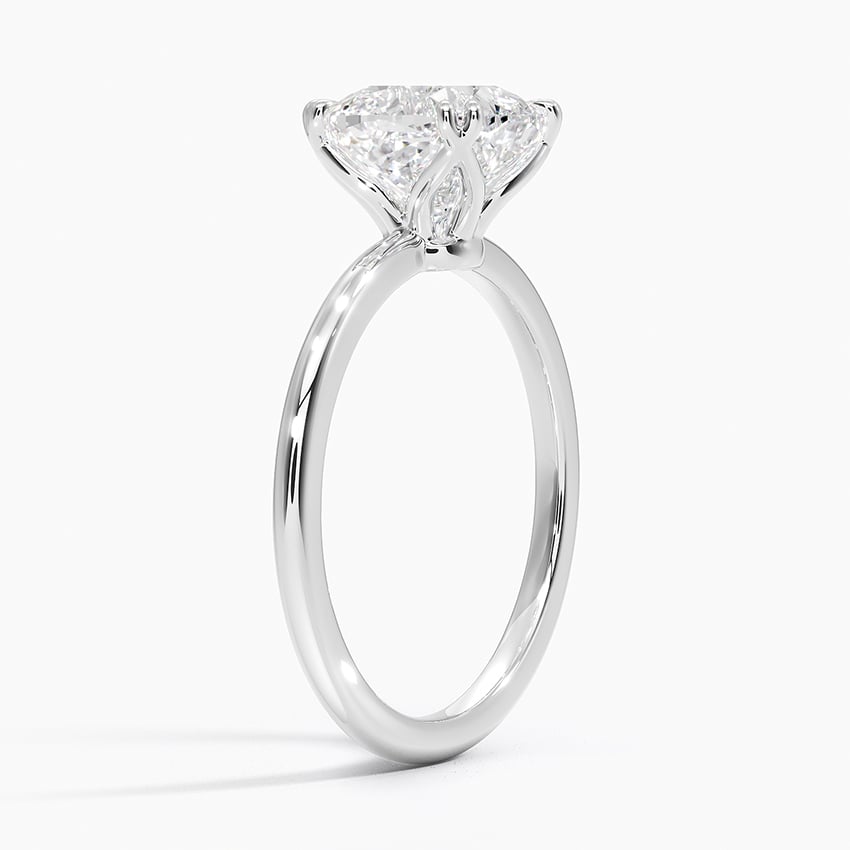 18K White Gold Aveline Solitaire Ring