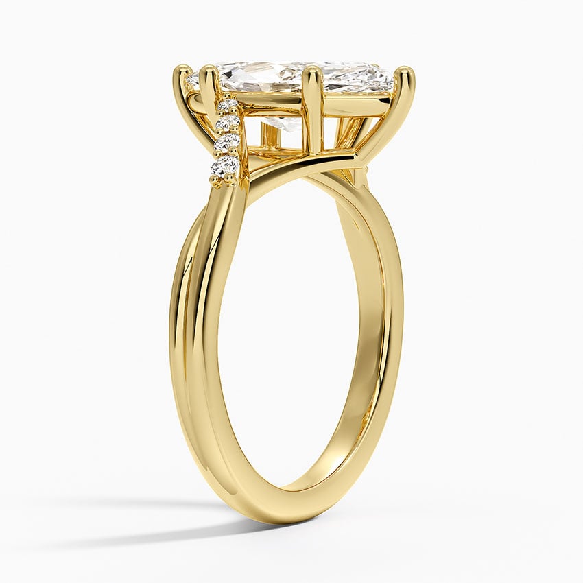 14K Yellow Gold Chamise Diamond Ring (1/15 ct. tw.)