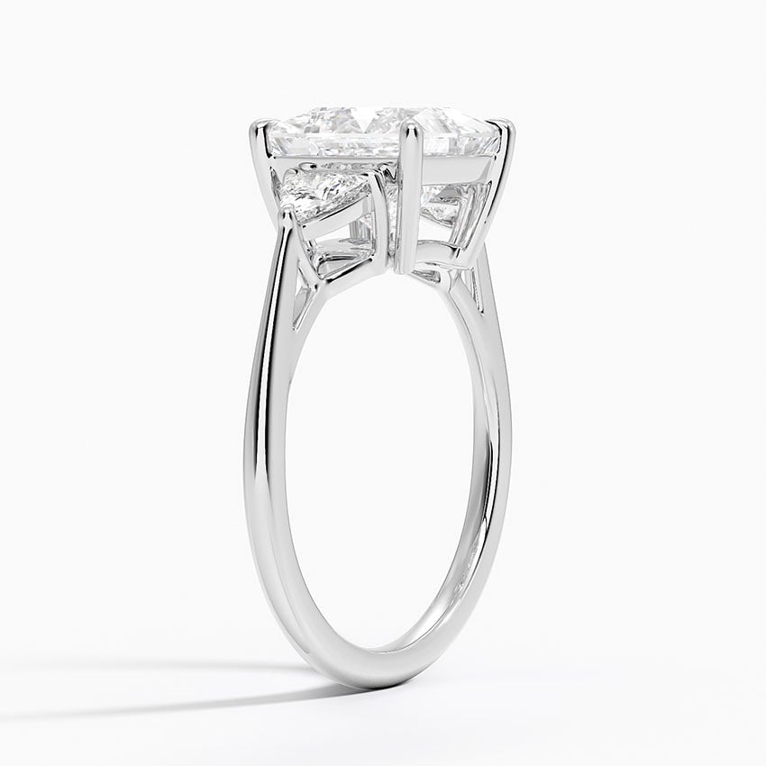 Luxe Trillion Three Stone Diamond Ring - Brilliant Earth