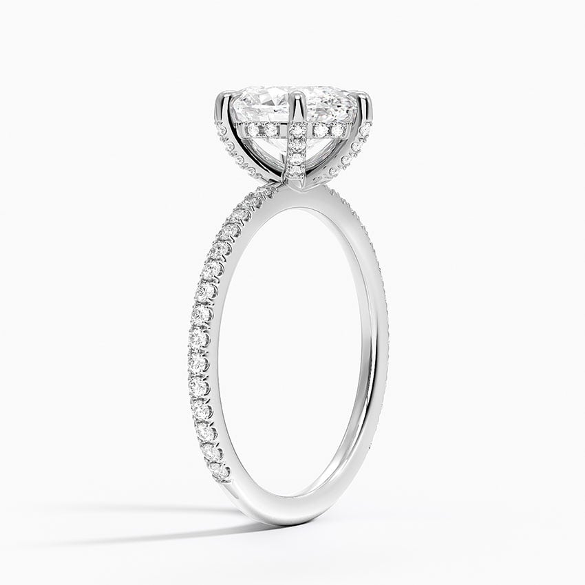 18K White Gold Luxe Viviana Six-Prong Diamond Ring (1/3 ct. tw.)
