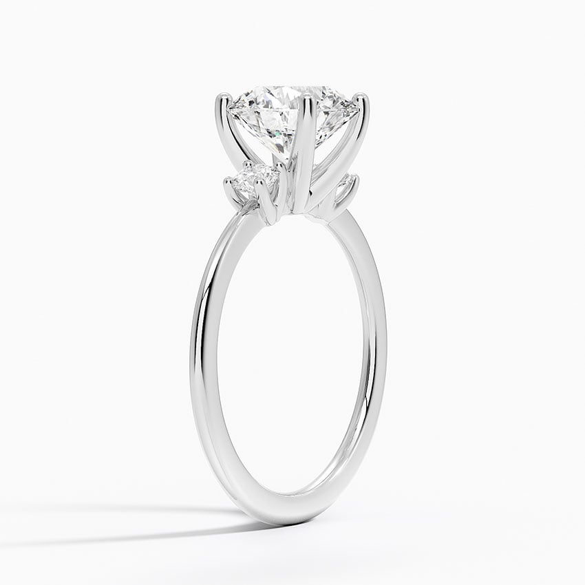 Thin Three Stone Diamond Ring | Aimee