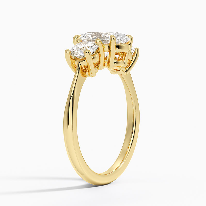 18K Yellow Gold Luxe Selene Three Stone Diamond Ring (2/3 ct. tw.)