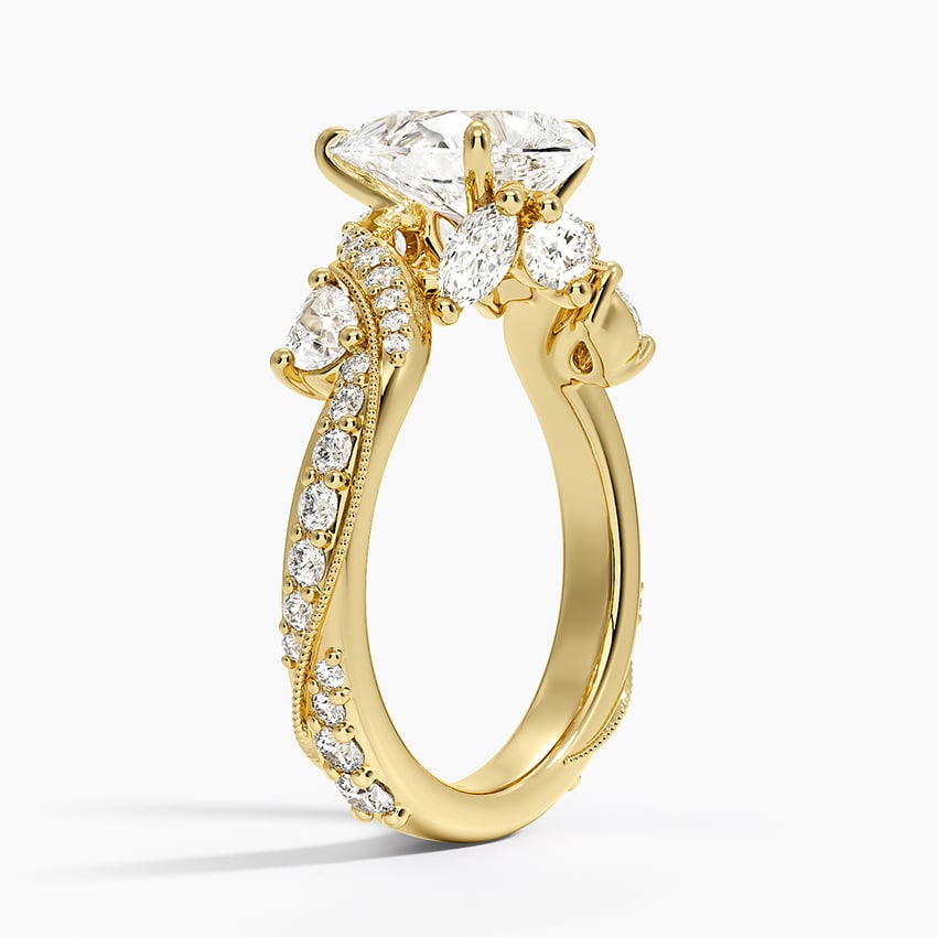 Grand Camellia Diamond Ring