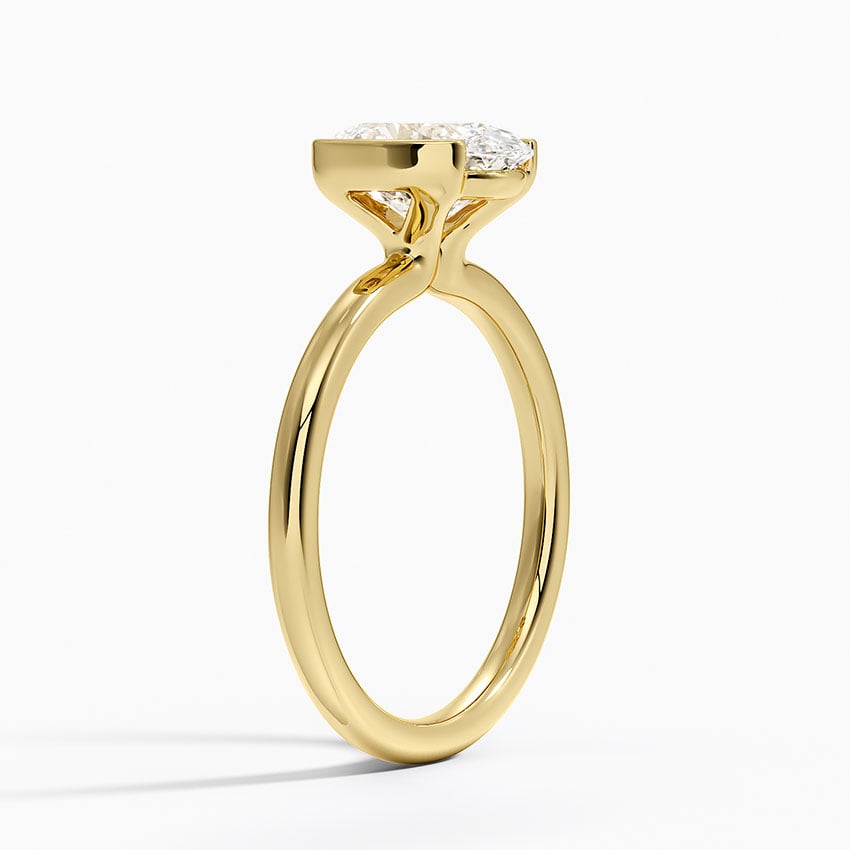 Annika Half Bezel Solitaire Ring